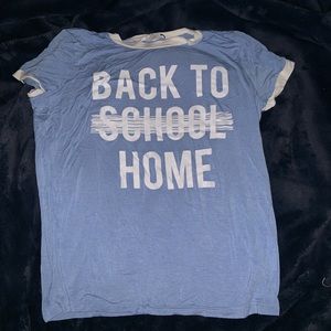 Thin “Back to school/home” tee from Papaya